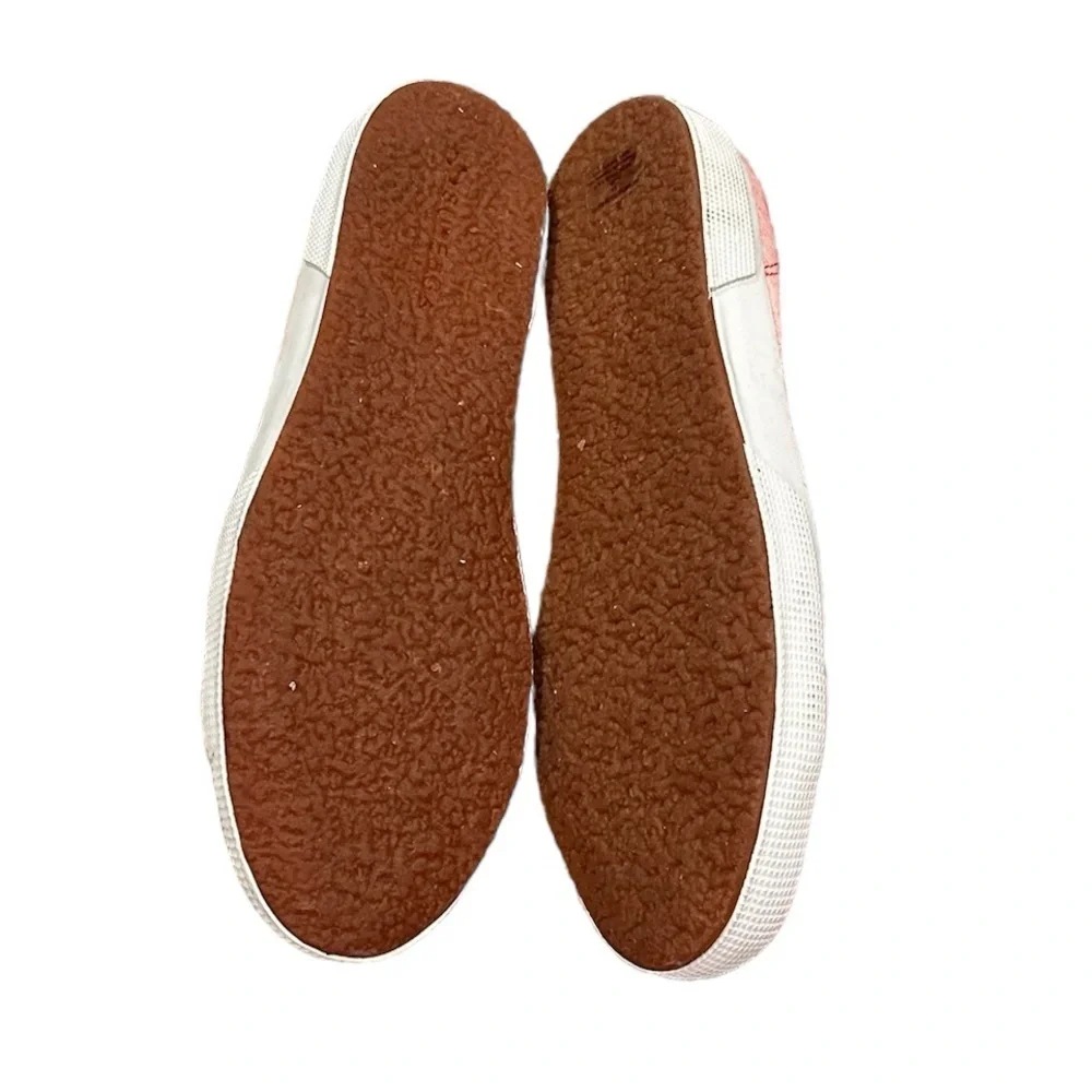 SUPERGA CANVAS COTU RED TONAL PINK LACEUP SNEAKERS 9.5